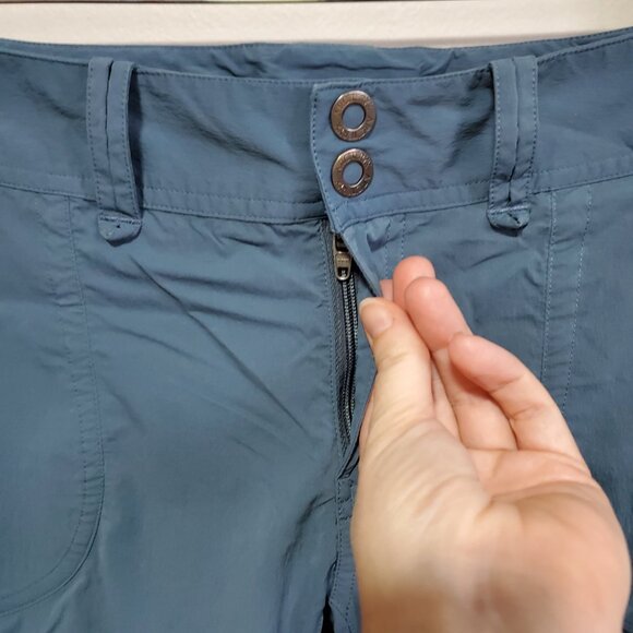ARC'TERYX Parapet Hiking Capris Pants TerraTex Nylon Gorpcore Blue Women 8 x 19" - Picture 4 of 16
